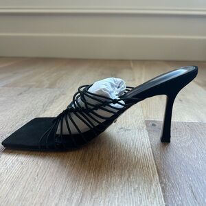 Tony Bianco Lynx Black Elastic heel, size 10